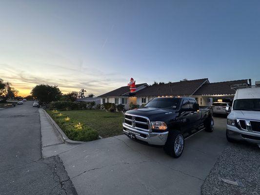 Truck at the office