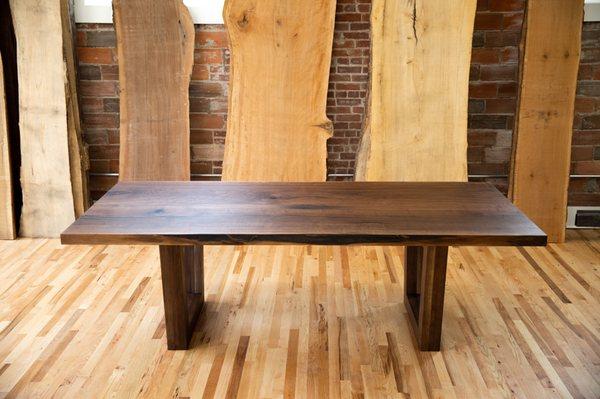 "Half-Tree 2.0" Hybrid live edge dining table