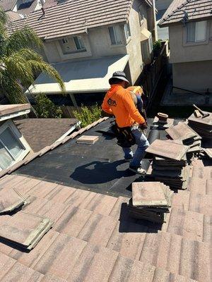 Roof Repair 2 layers #30lb underlayment