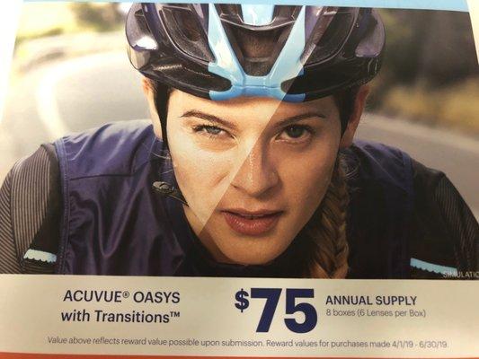 **NEW** Acuvue Oasys TRANSITION rebate