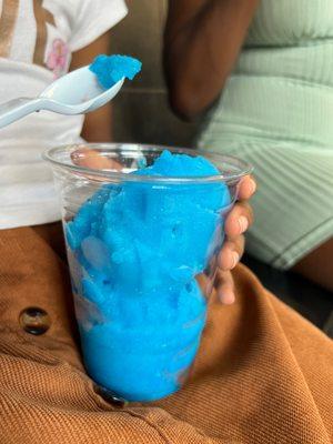 Blue raspberry Italian ice