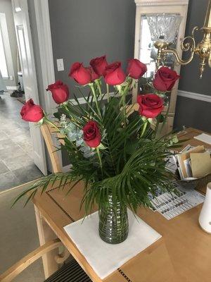 The beautiful roses my grandfather received for Father's Day