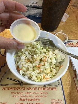 This was the coleslaw ... it was ok but different