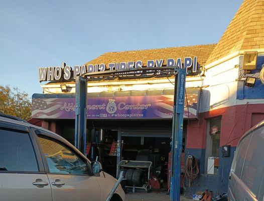 Front of shop