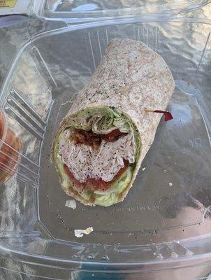 Turkey BLT Wrap on Wheat