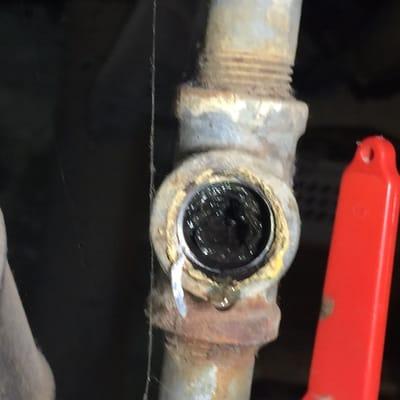 Poor water pressure because of using dissimilar metals in plumbing system