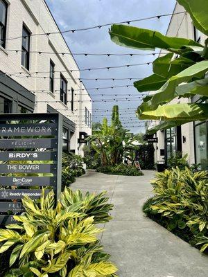 Outside entrance to the restaurant