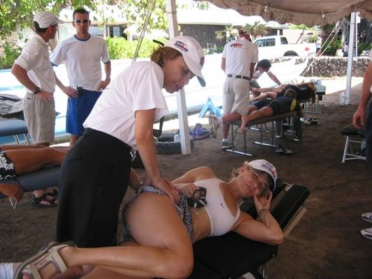 Psoas treatment at Kona Ironman