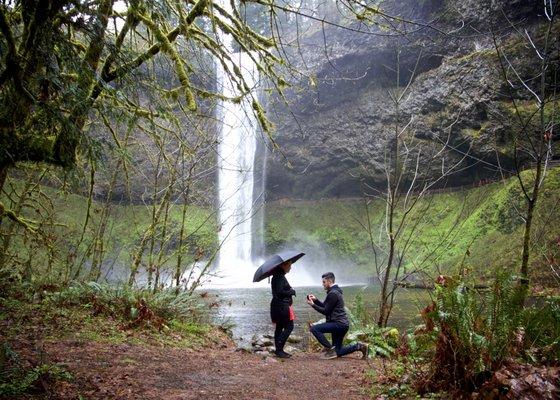 Proposal at Silver Falls