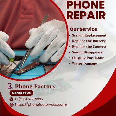 phone repair services provide by phone factory