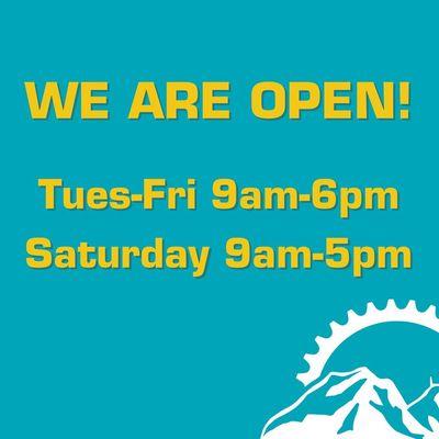 We are now open!