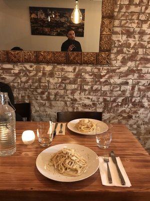 Their famous " Cacio e pepe" pasta.  I have to say the best cacio e pepe in NYC  Next time I'll ask for a double portion  lol