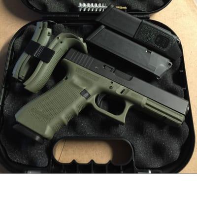 New Battlefield Green Glocks in Stock $549.00 G22 & G17 $20 Shipped to your FFL 855-932-7660 or sales@weaponsmart.com