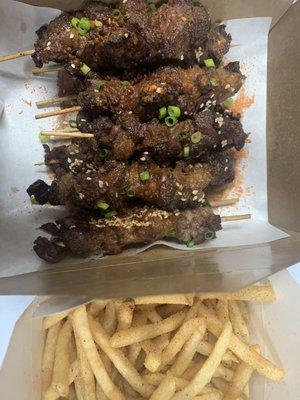 BBQ Beef Skewers