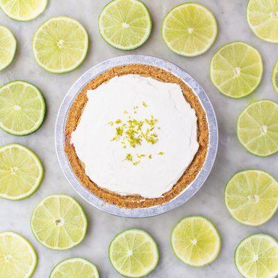 Gluten-free Key Lime cream pie - 6" offered daily in the shop or preorder a 10" at beanandpie.com