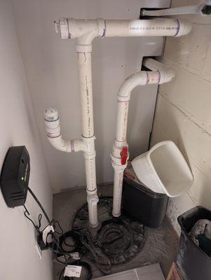 Ejector Pump (Finished in utility closet)