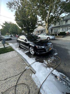 Audi A5 came for a cleaning. Book your local wash today !