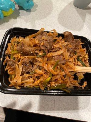 Pad Thai wasn't good, so bland. Didn't finish it.