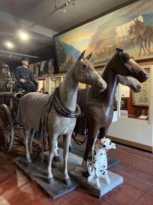 antique fire wagon