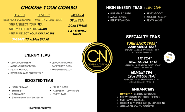 Shake and Combo Menu