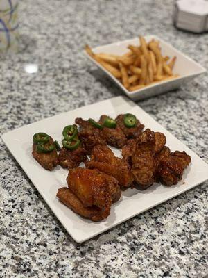 House Special + Asian Hot + Spicy Garlic Buffalo