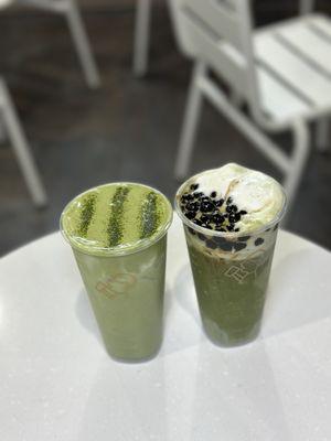 Two new drinks in the Matcha Zen series: Matcha Zen and Matcha Bobo Shake