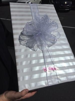 They did a nice job wrapping the wedding gift