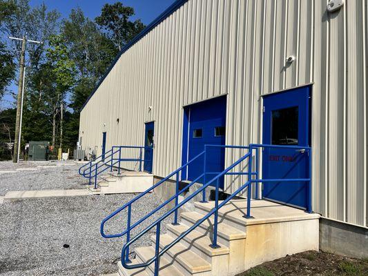 Loading dock for climate controlled storage.