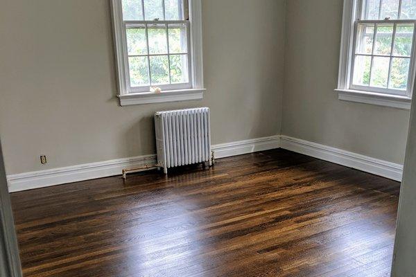 Hardwood flooring project in Douglaston.