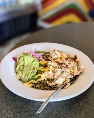 Quinoa Bowl with Chicken - hearty, warm, tasty! @bilalandjesseatfood