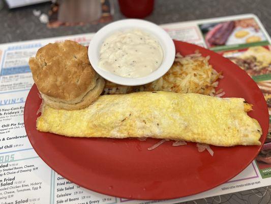 Ham and Cheese omelette