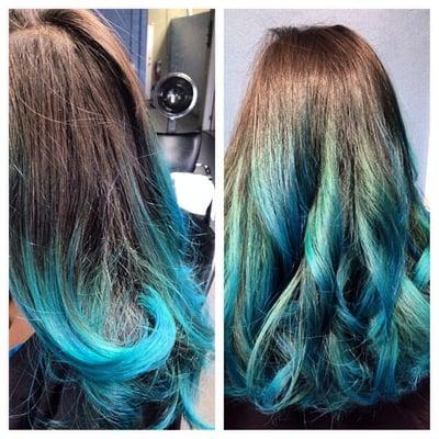 Client wanted to refresh her #Aqua !