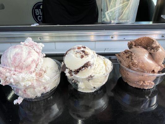 Vanilla Raspberry Swirl Ice Cream Coconut Almond Chip Ice Cream chocolate Ice Cream