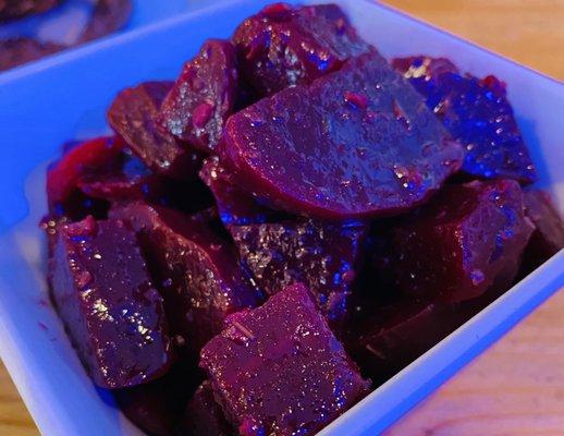 Fresh beets with a wonderful marinated vinaigrette