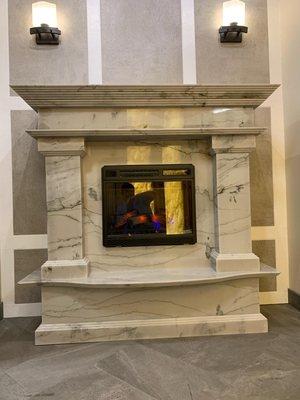 Quartzite Fireplace Surround