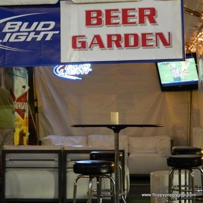 The finest pop-up beer garden I have ever seen!