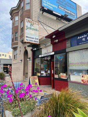 Store front on Ocean Ave and Granada