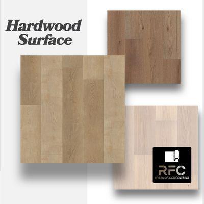 We have all types of hardwood surfaces, from laminate to waterproof flooring. To much to list, come see for yourself!