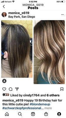 Before and after by Monica S