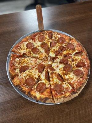 Pepperoni pizza