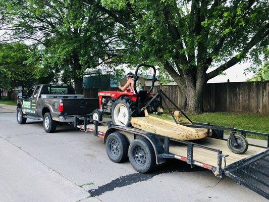 Rough cutting a property.