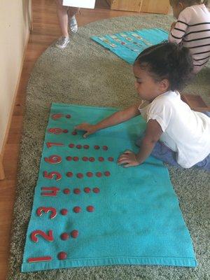 E having fun sequencing numbers 1-10