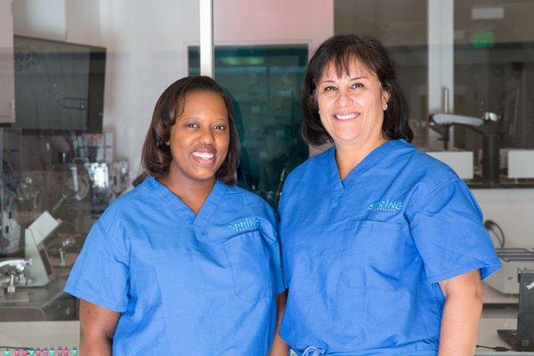 Our female providers, Ursula Dean, NP and Debra Minjarez, MD.