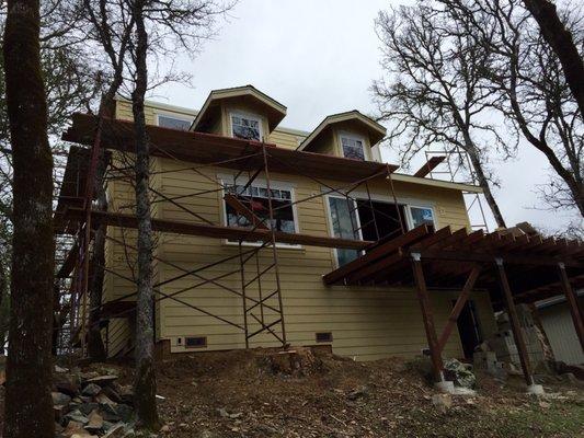 New siding and deck