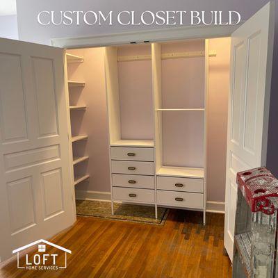 A closet fit for a queen! This custom closet made this customers bedroom a true dream!