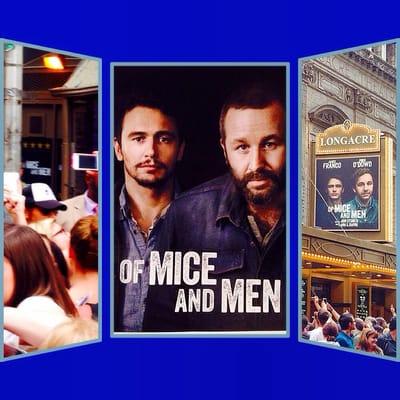 Montage of images from Of Mice and Men at the Longacre Theater, July 2014