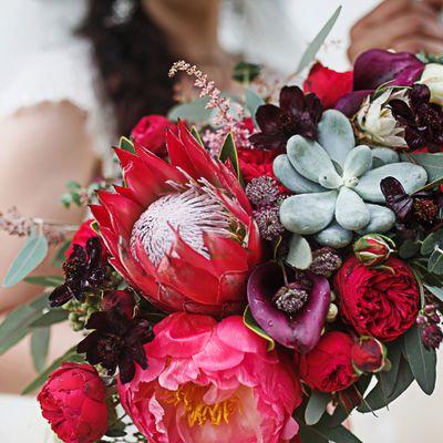 Summer Bridal bouquet for premier Carlsbad florist and designs