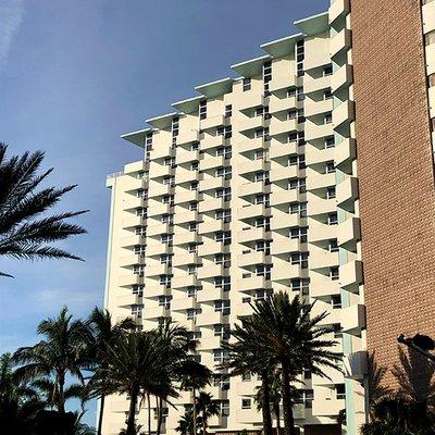 Triton Tower Miami Beach. Impressive Art Deco Geo cantilever balconies. Image by Paul Szabo