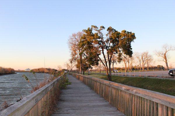 Boardwalk along the water