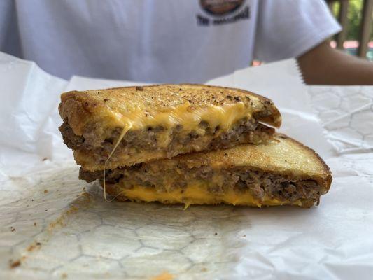 Good old fashioned patty melt (without onions)